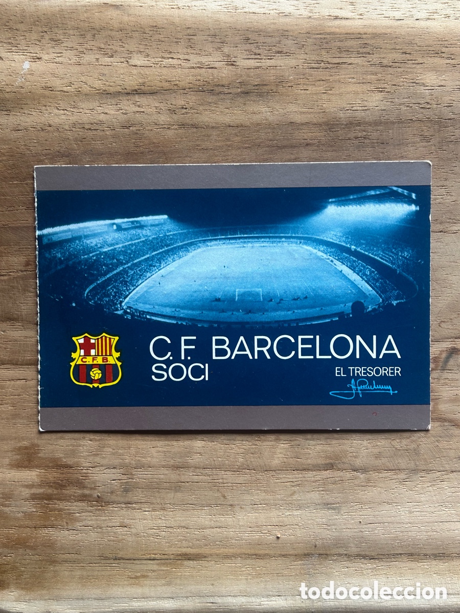 Coleccionismo deportivo: Ficha socio BAR&Ccedil;A 1973 - Foto 1