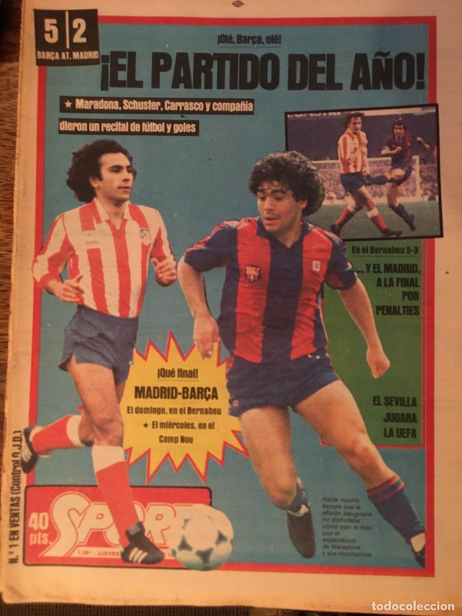 Coleccionismo deportivo: FC Barcelona 82-83. Maradona, Schuster. Sport