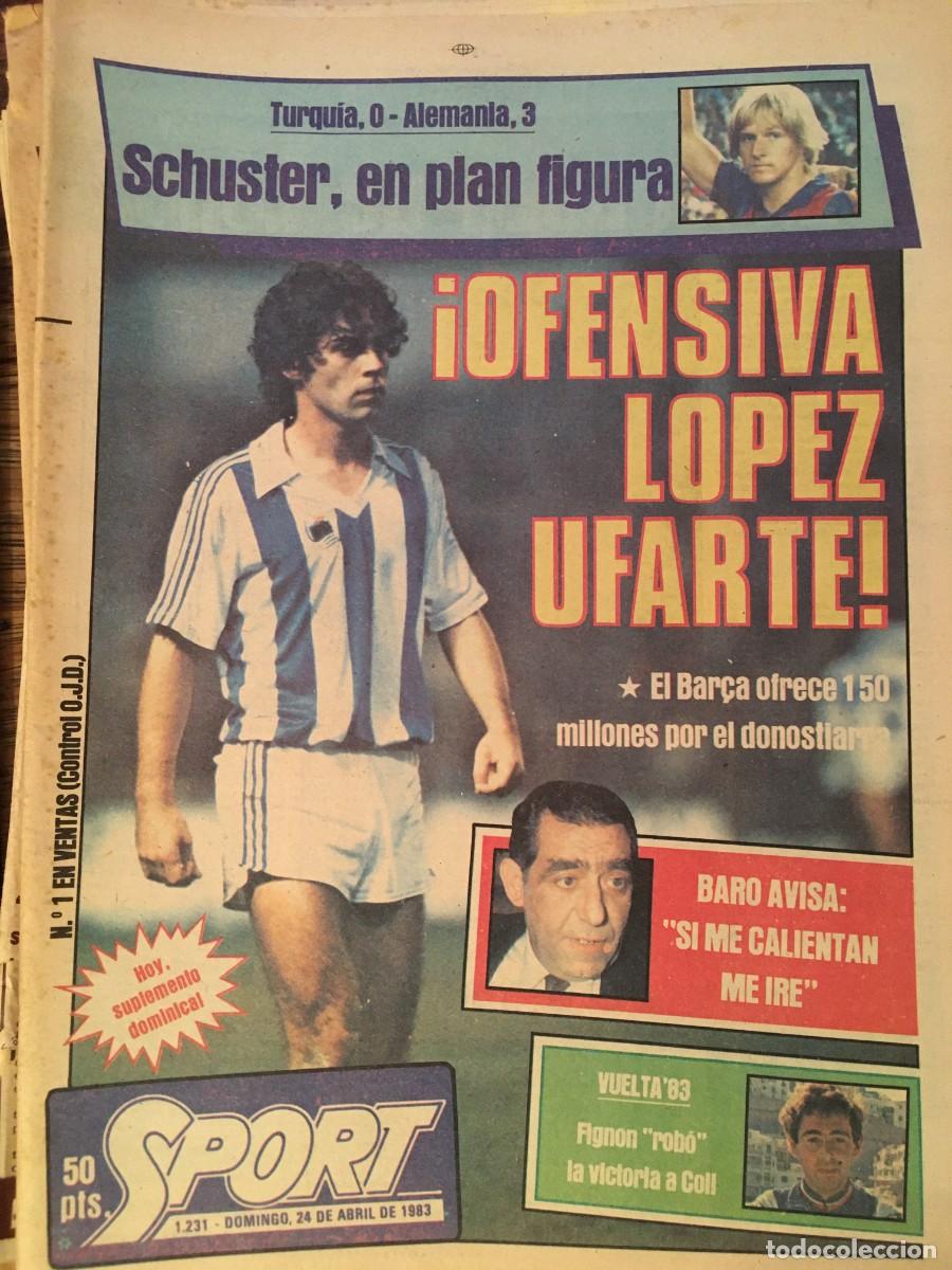Coleccionismo deportivo: FC Barcelona 82-83. Maradona, Schuster. Sport