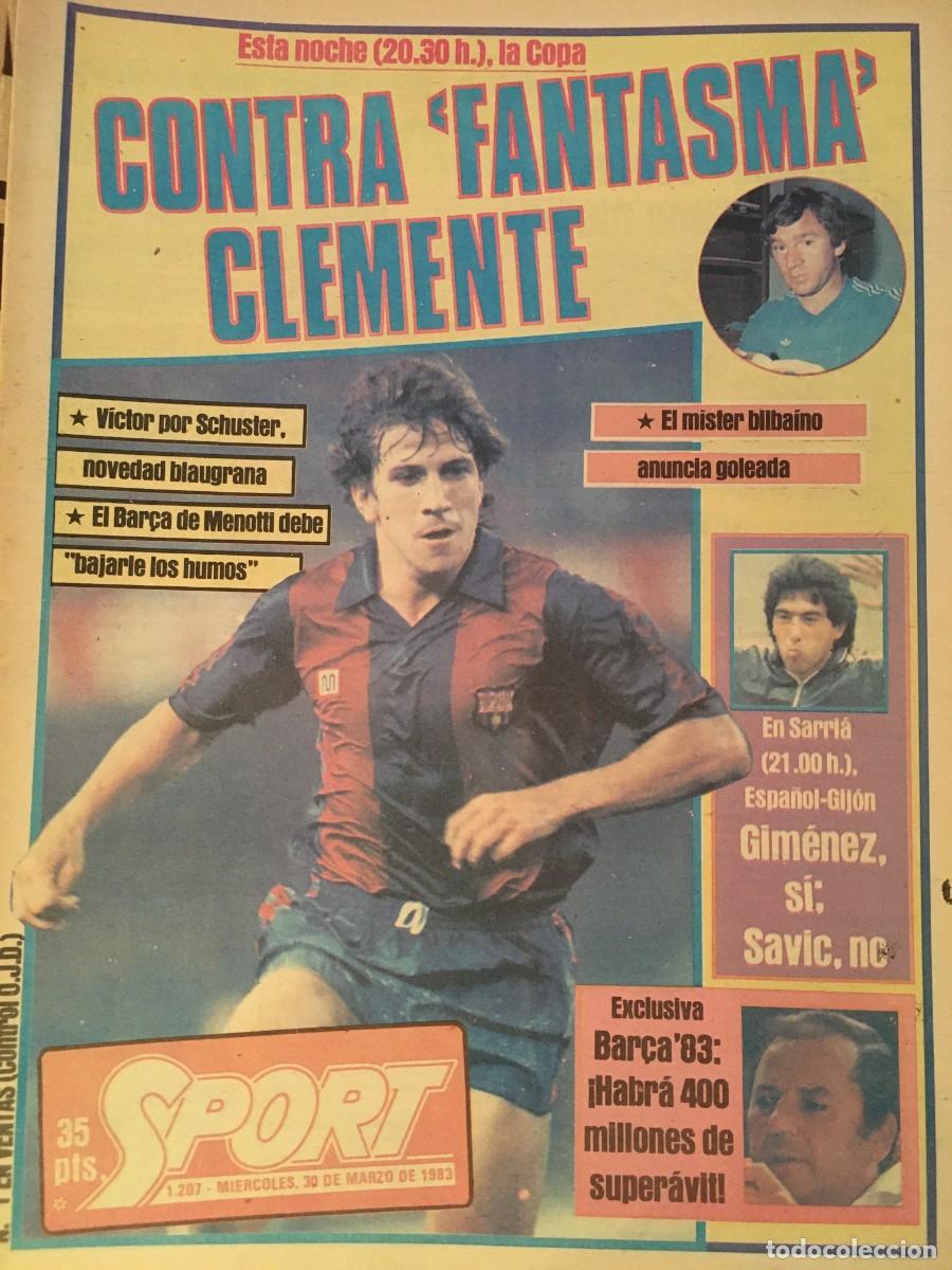 Coleccionismo deportivo: FC Barcelona 82-83. Maradona, Schuster. Sport