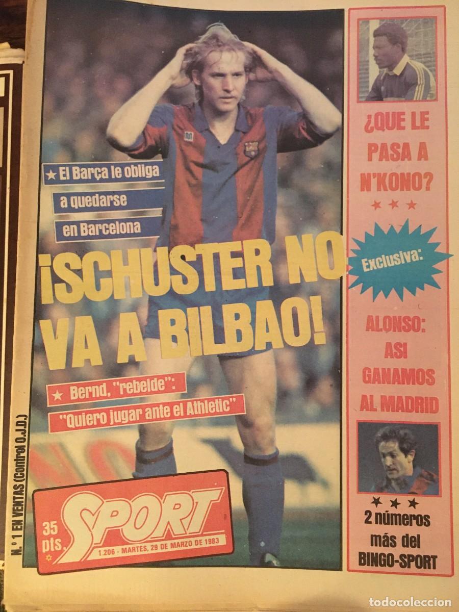 Coleccionismo deportivo: FC Barcelona 82-83. Maradona, Schuster. Sport