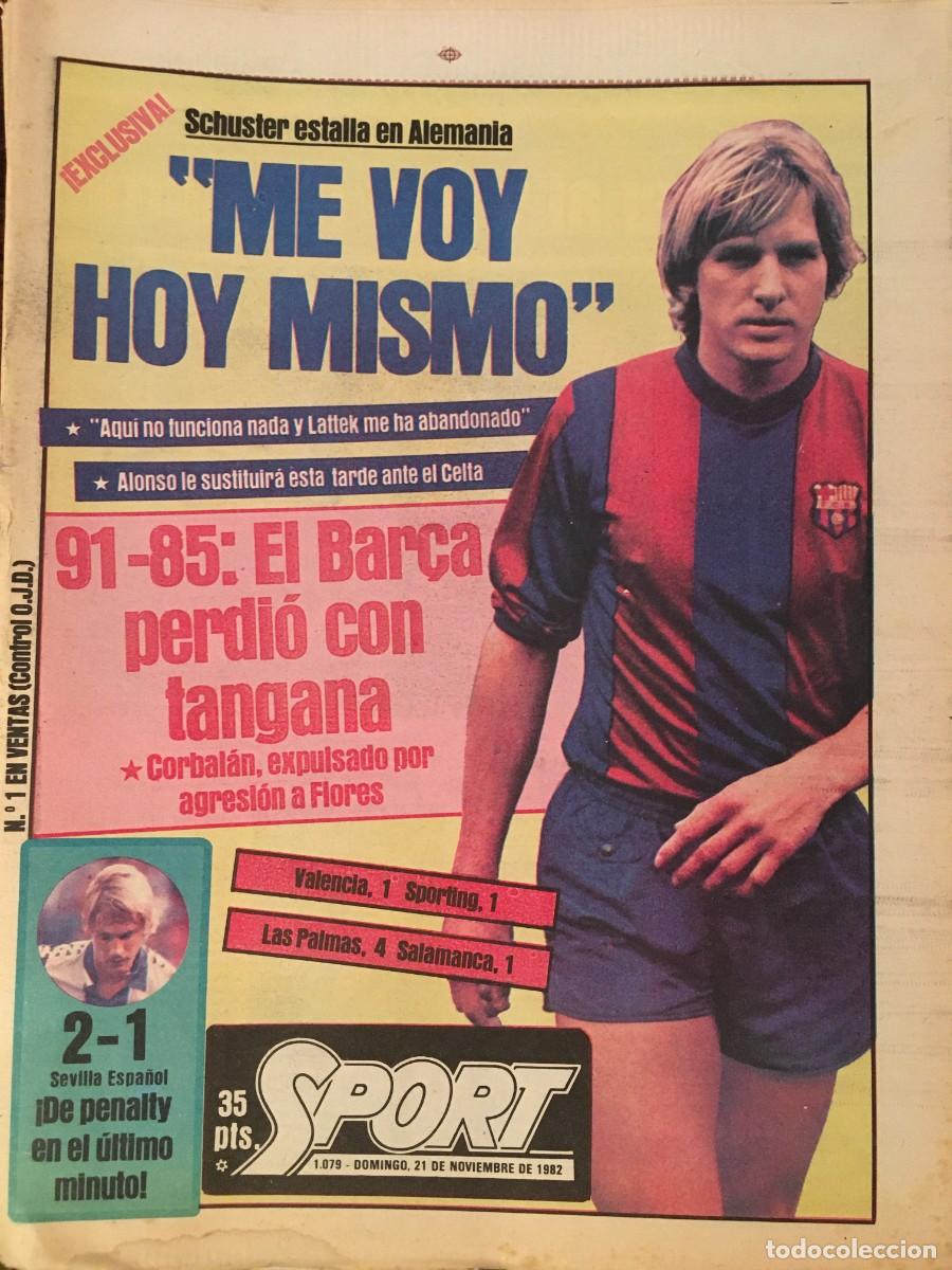 Coleccionismo deportivo: FC Barcelona 82-83. Maradona, Schuster. Sport