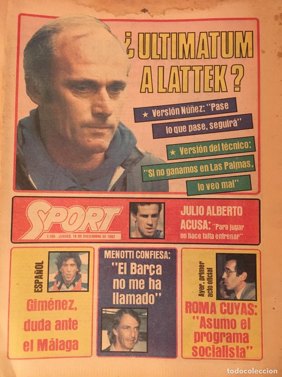 Coleccionismo deportivo: FC Barcelona 82-83. Maradona, Schuster. Sport