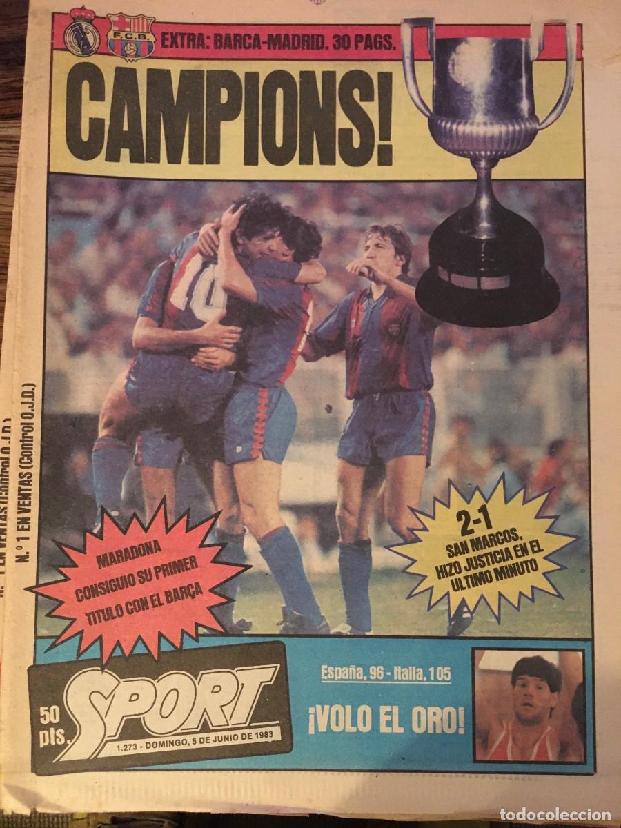 Coleccionismo deportivo: FC Barcelona 1982-83. Maradona-Schuster. Sport