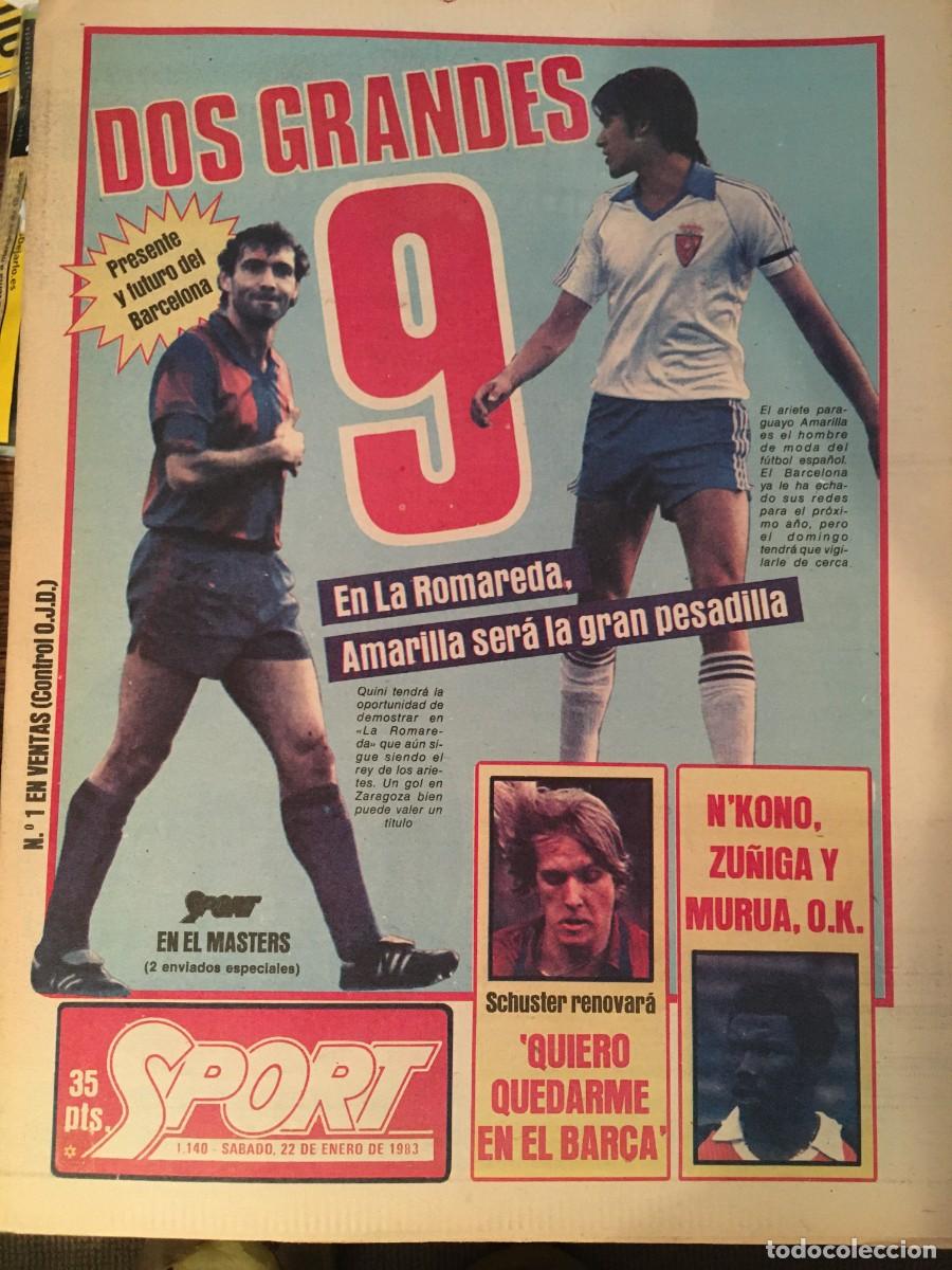 Coleccionismo deportivo: FC Barcelona 1982-83. Maradona-Schuster. Sport