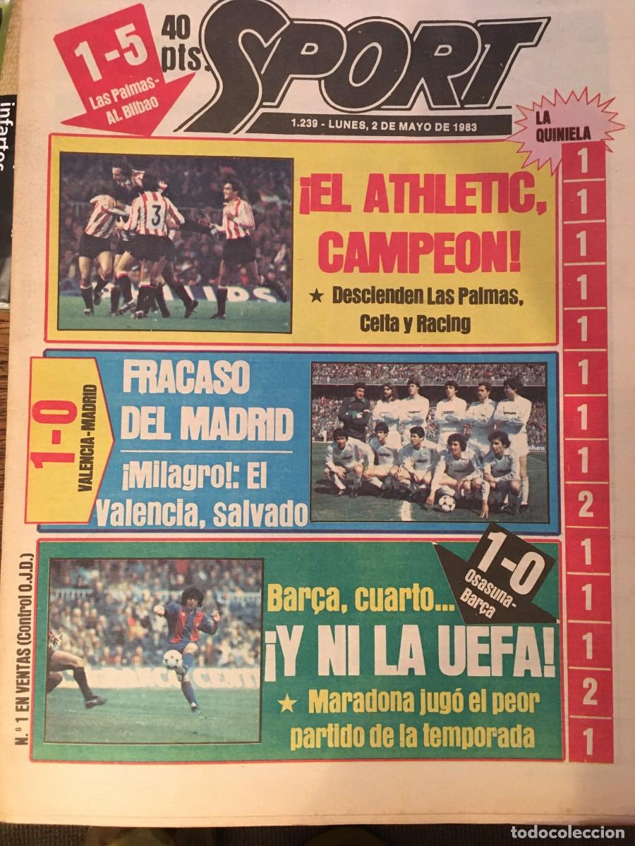 Coleccionismo deportivo: FC Barcelona 1982-83. Maradona-Schuster. Sport
