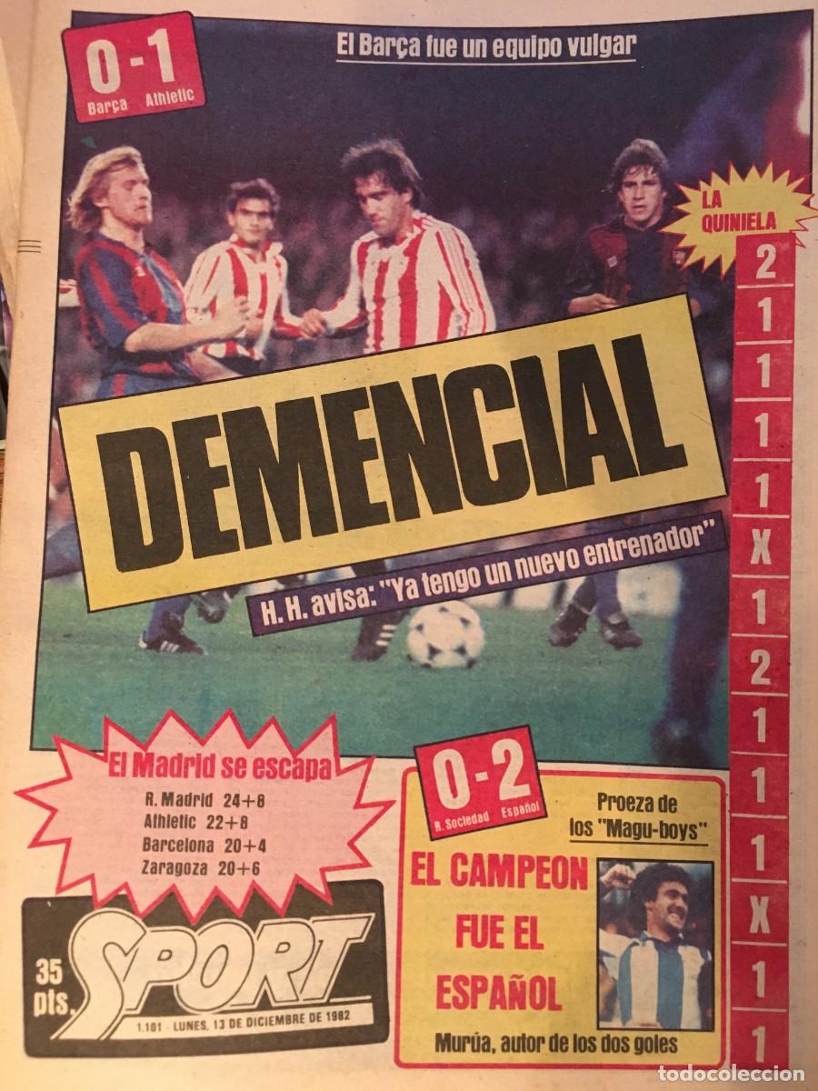 Coleccionismo deportivo: FC Barcelona 1982-83. Maradona-Schuster. Sport
