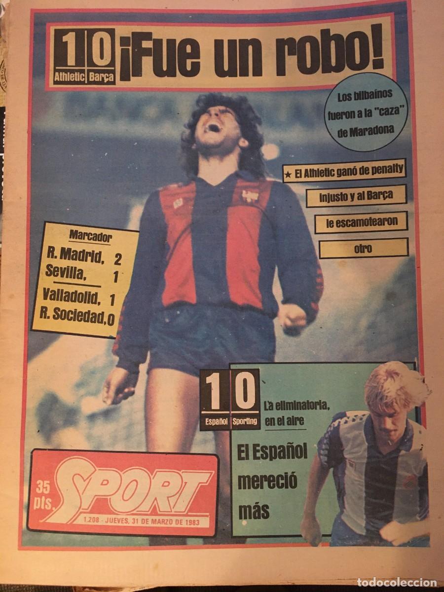 Coleccionismo deportivo: FC Barcelona 1982-83. Maradona-Schuster. Sport