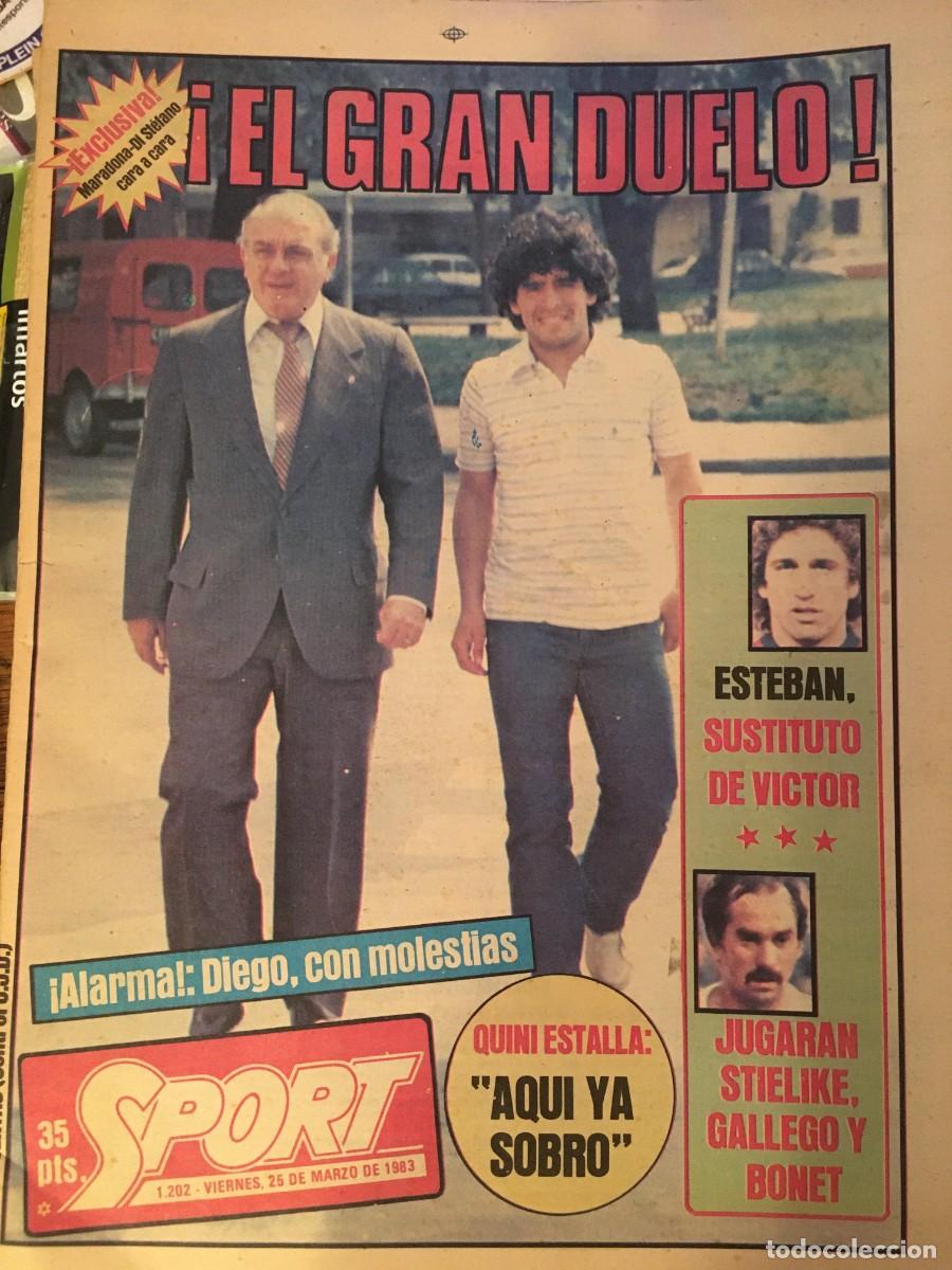 Coleccionismo deportivo: FC Barcelona 1982-83. Maradona-Schuster. Sport