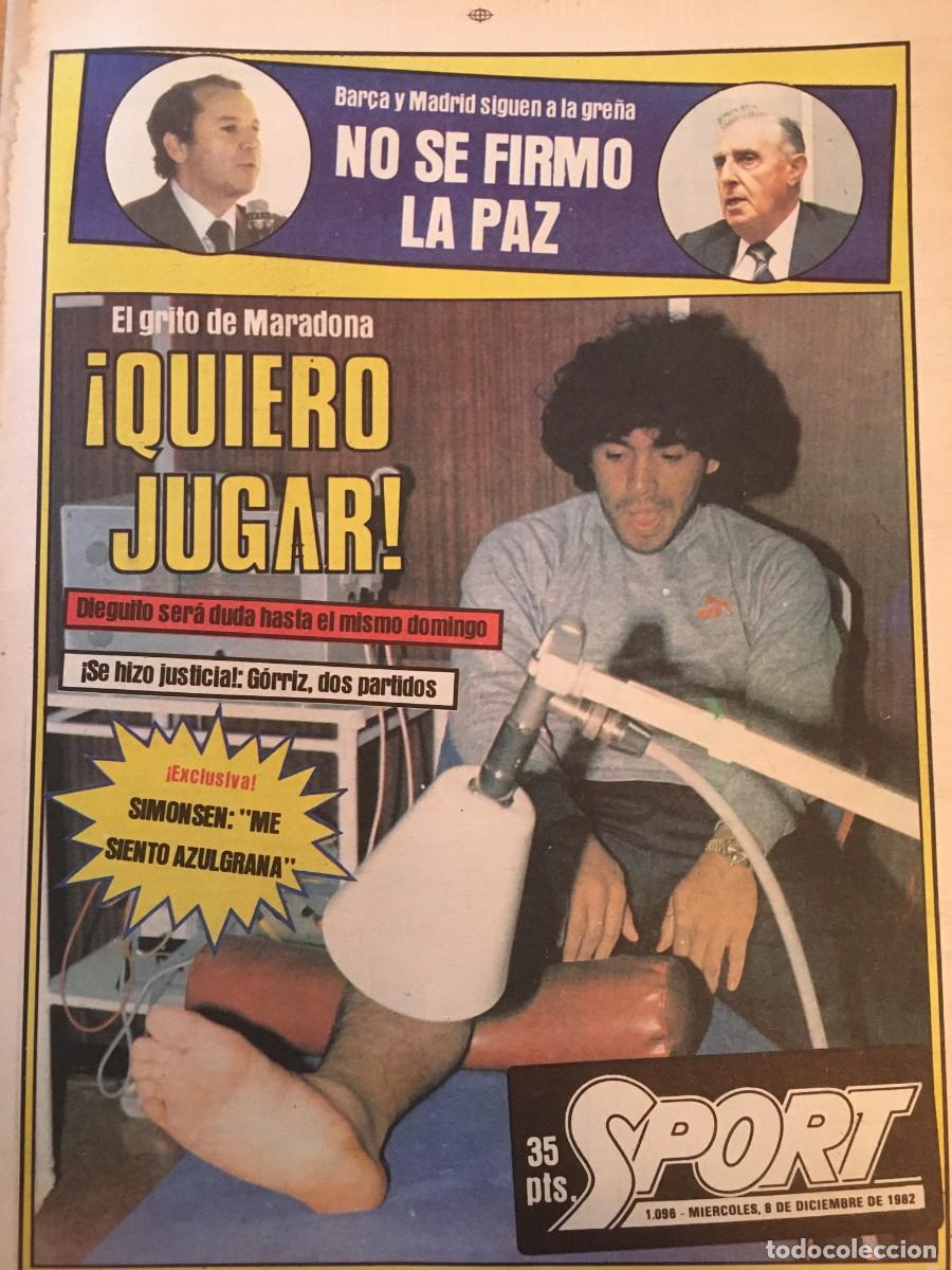 Coleccionismo deportivo: FC Barcelona 1982-83. Maradona-Schuster. Sport