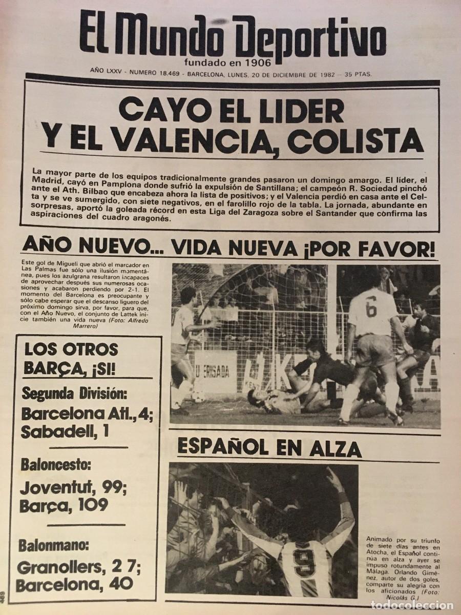 Coleccionismo deportivo: FC Barcelona 1982-83. Maradona-Schuster. Mundo deportivo