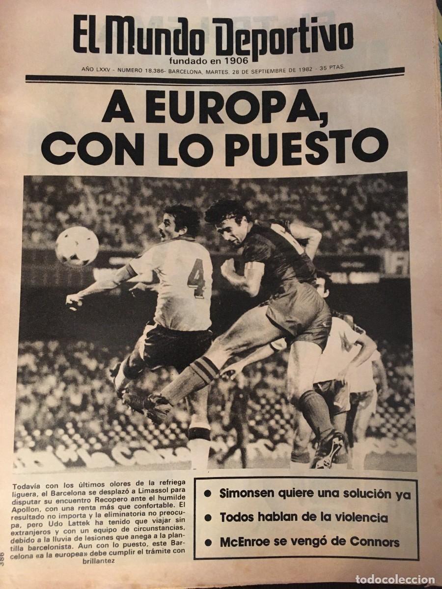 Coleccionismo deportivo: FC Barcelona 1982-83. Maradona-Schuster. Mundo deportivo