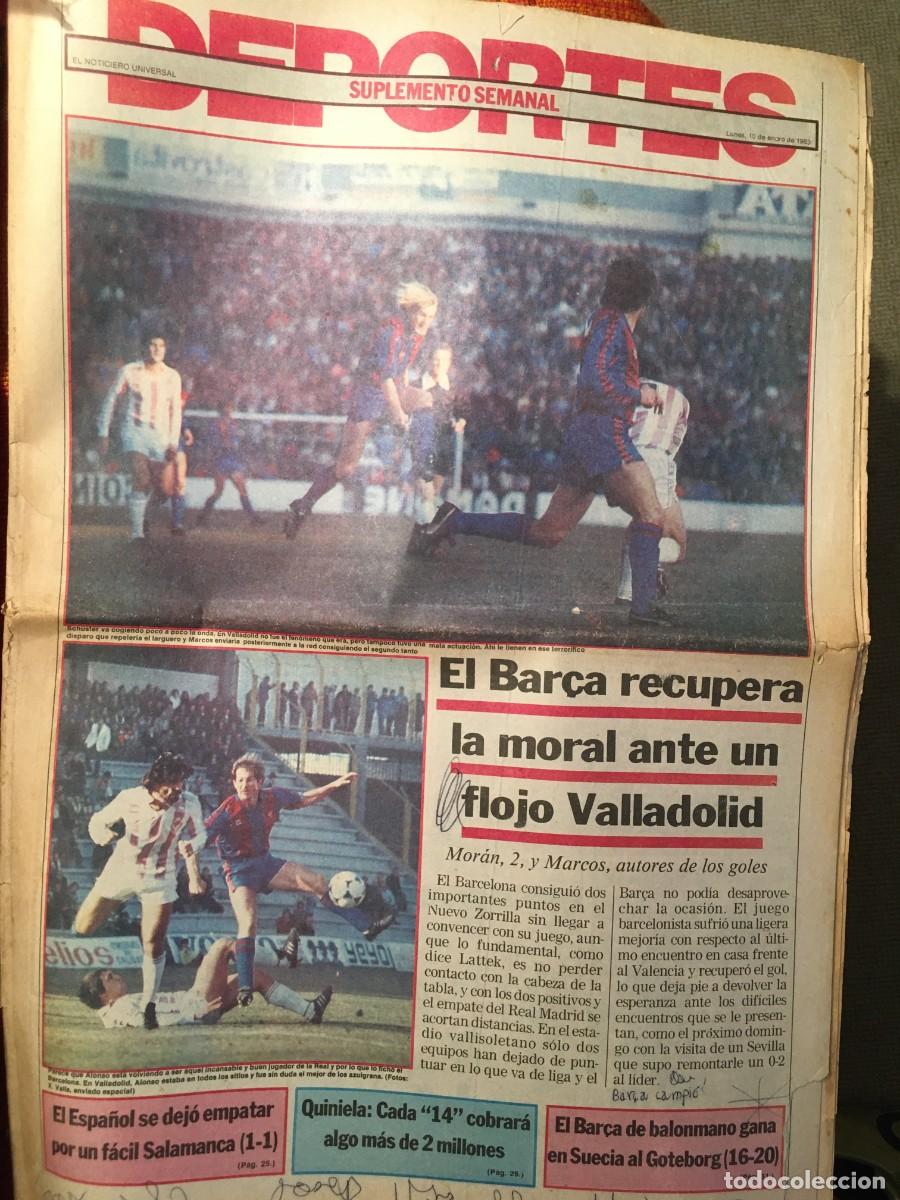 Collectionnisme sportif: FC Barcelona 1982-83. Maradona-Schuster. Noticiero Universal