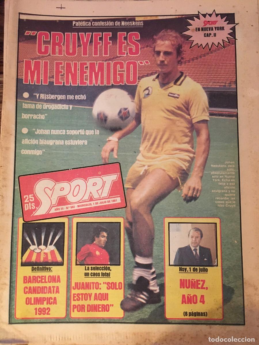 Coleccionismo deportivo: FC Barcelona. Bar&ccedil;a. Sport. Neeskens-Cruyff