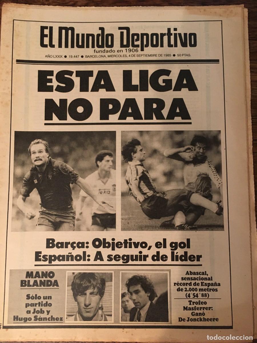 Sammelleidenschaft Sport: FC Barcelona 1985-86 Bar&ccedil;a. Schuster, Venables. Mundo Deportivo
