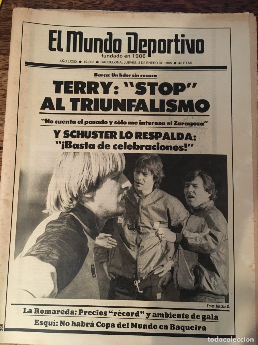 Sammelleidenschaft Sport: FC Barcelona 1985-86 Bar&ccedil;a. Schuster, Venables. Mundo Deportivo