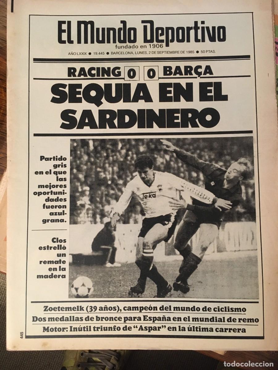 Sports collectibles: FC Barcelona 1985-86 Bar&ccedil;a. Schuster, Venables. Mundo Deportivo