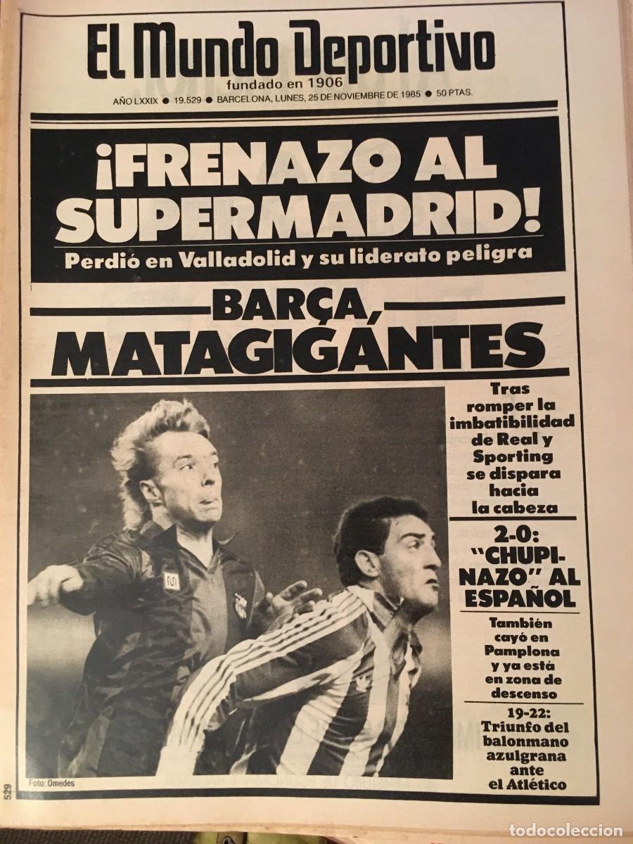 Coleccionismo deportivo: FC Barcelona 1985-86 Bar&ccedil;a. Schuster, Venables. Mundo Deportivo