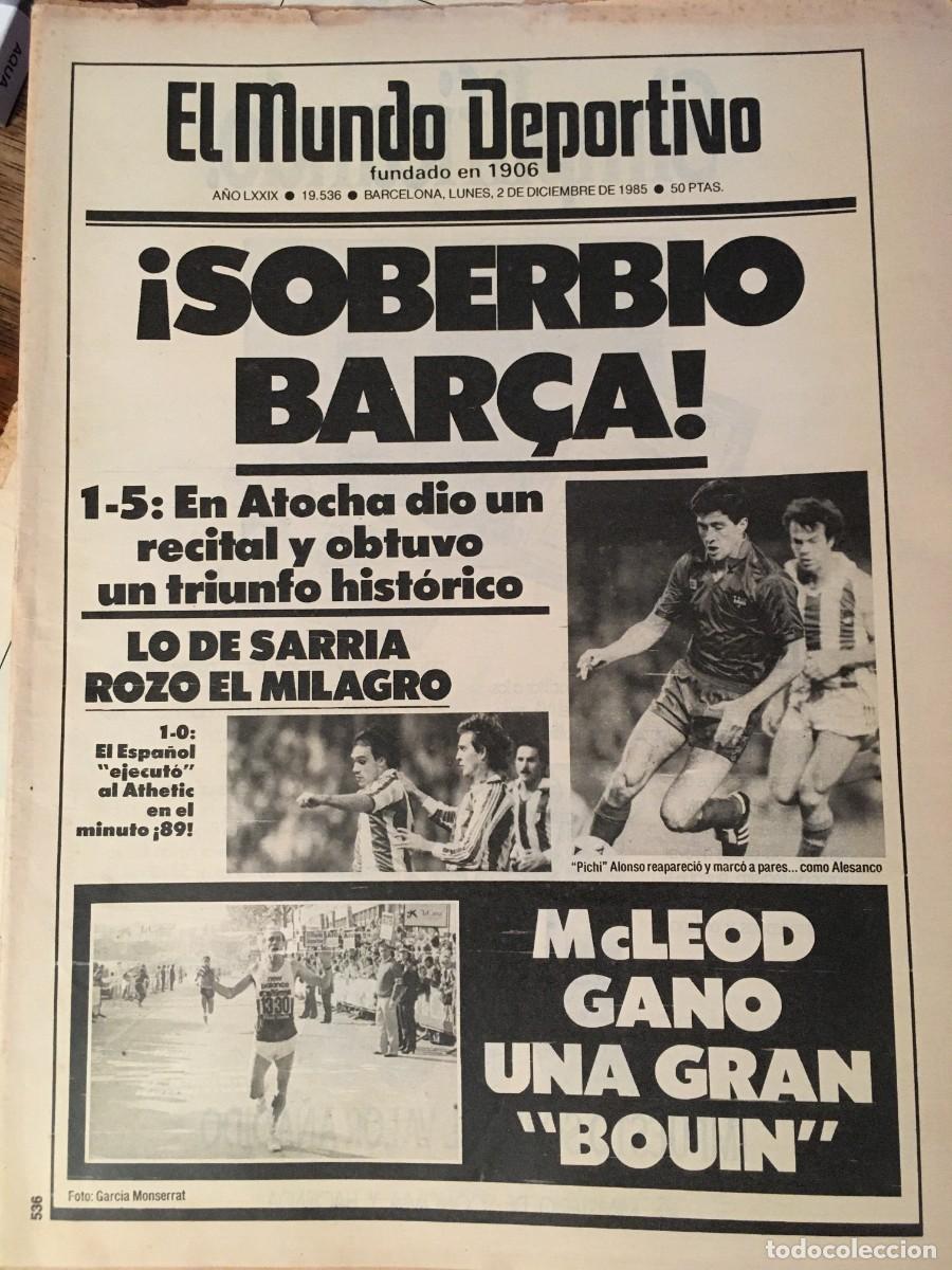 Coleccionismo deportivo: FC Barcelona 1985-86 Bar&ccedil;a. Schuster, Venables. Mundo Deportivo