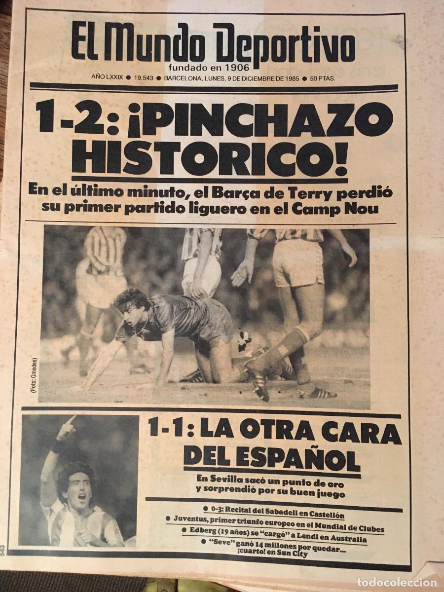 Coleccionismo deportivo: FC Barcelona 1985-86 Bar&ccedil;a. Schuster, Venables. Mundo Deportivo