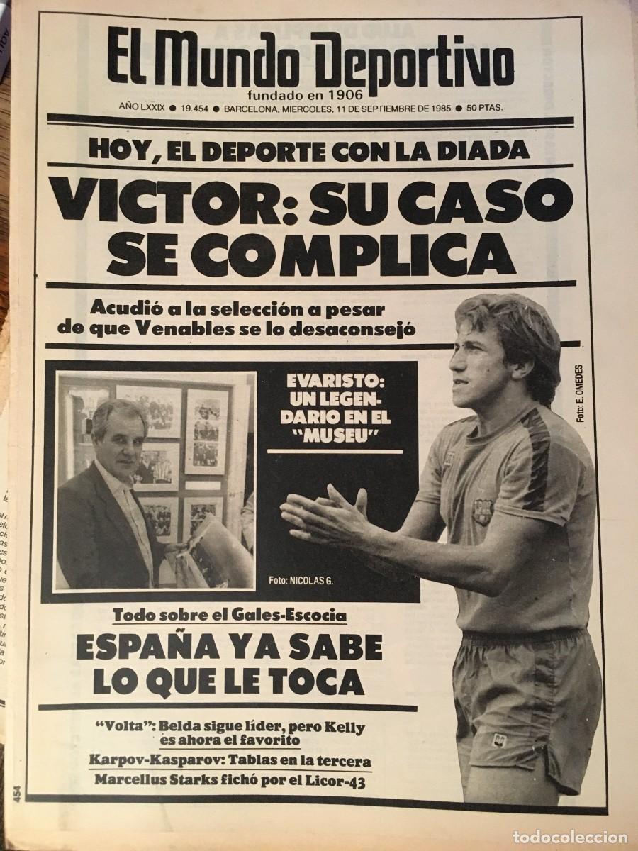 Coleccionismo deportivo: FC Barcelona 1985-86 Bar&ccedil;a. Schuster, Venables. Mundo Deportivo