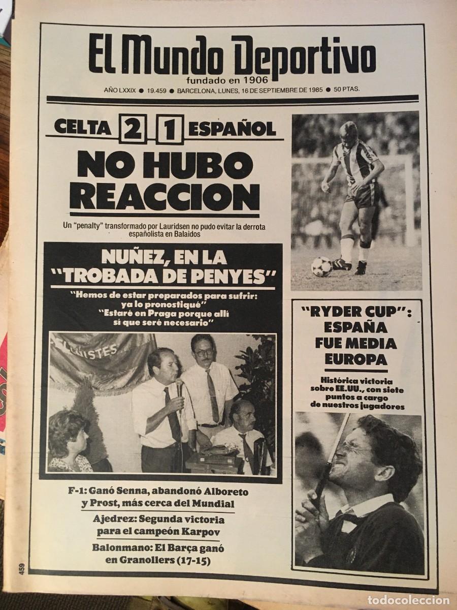 Coleccionismo deportivo: FC Barcelona 1985-86 Bar&ccedil;a. Schuster, Venables. Mundo Deportivo