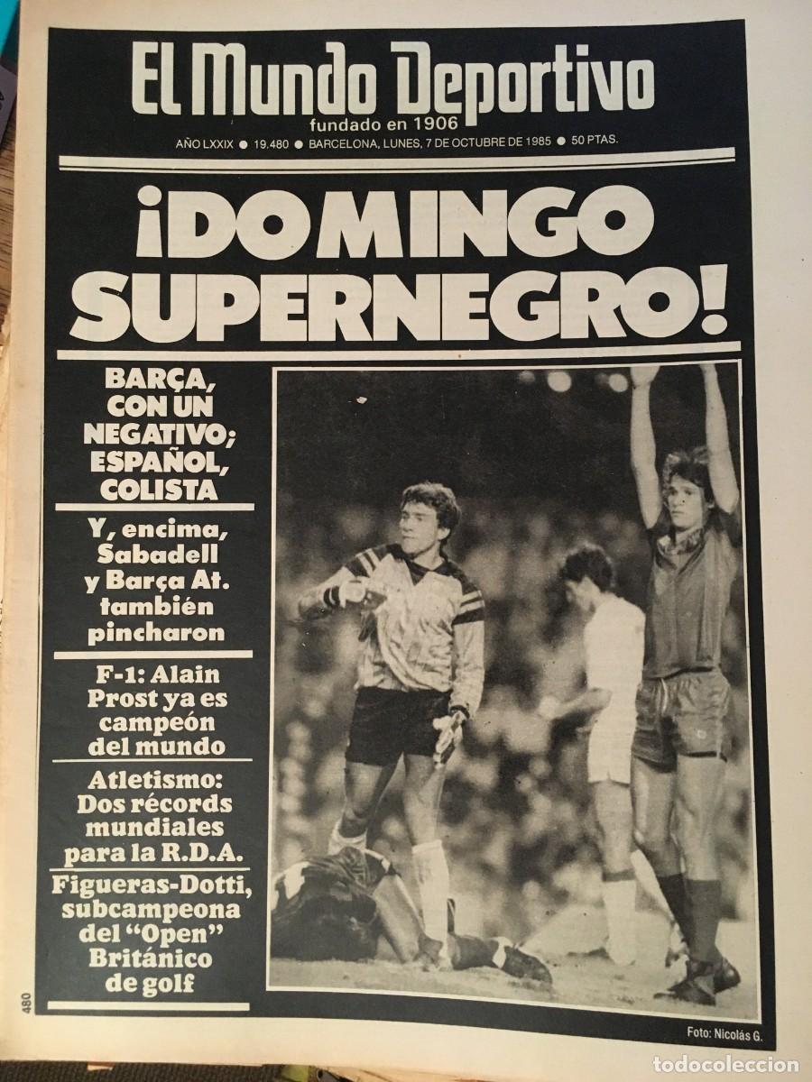 Coleccionismo deportivo: FC Barcelona 1985-86 Bar&ccedil;a. Schuster, Venables. Mundo Deportivo