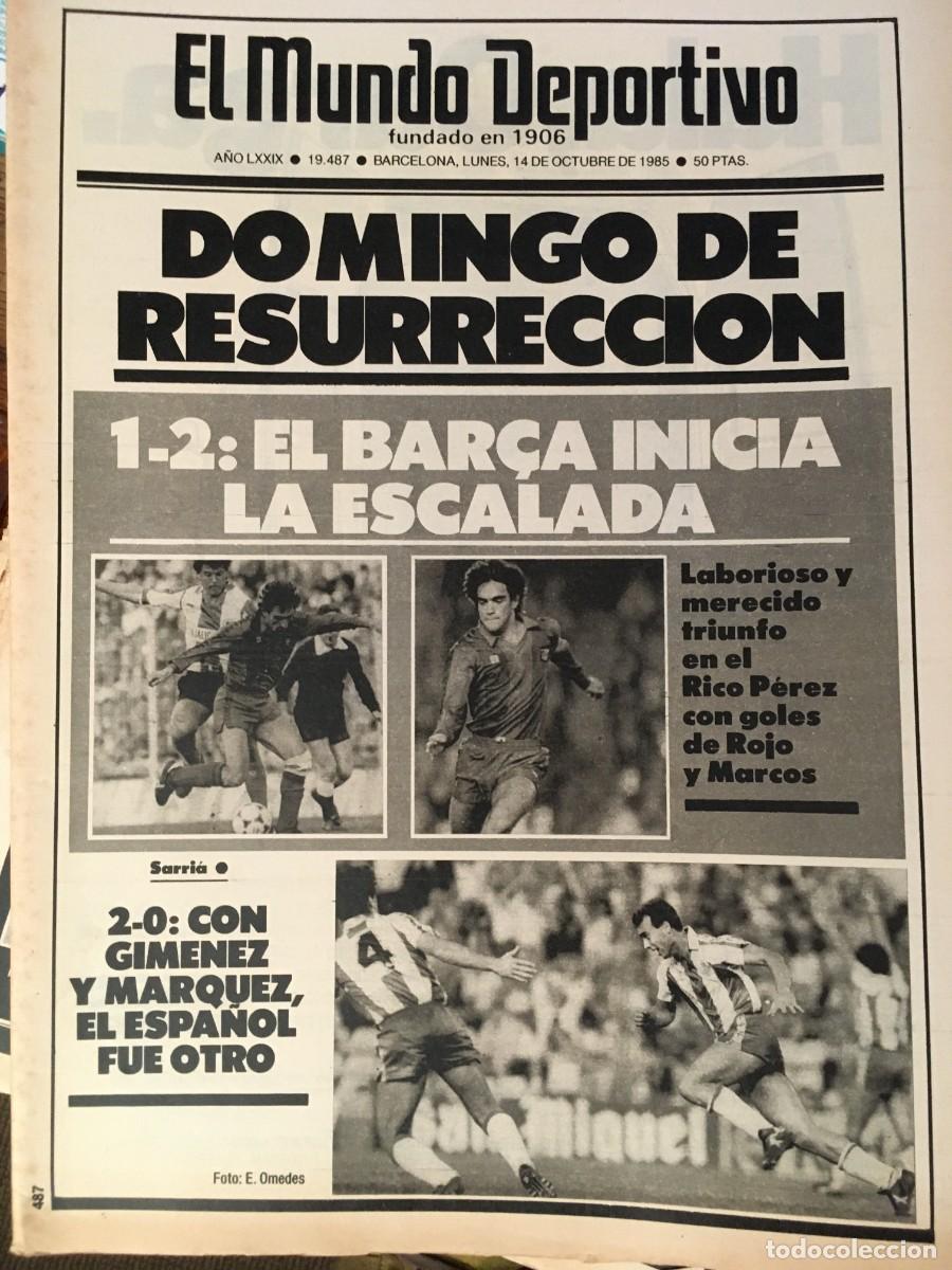 Coleccionismo deportivo: FC Barcelona 1985-86 Bar&ccedil;a. Schuster, Venables. Mundo Deportivo