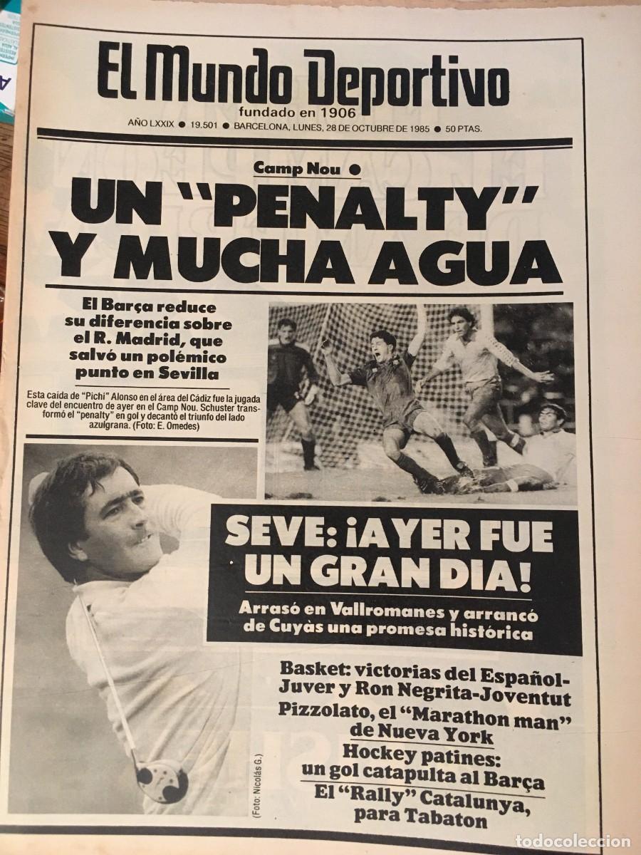 Sammelleidenschaft Sport: FC Barcelona 1985-86 Bar&ccedil;a. Schuster, Venables. Mundo Deportivo
