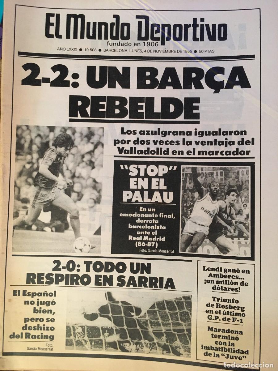 Collezionismo sportivo: FC Barcelona 1985-86 Bar&ccedil;a. Schuster, Venables. Mundo Deportivo
