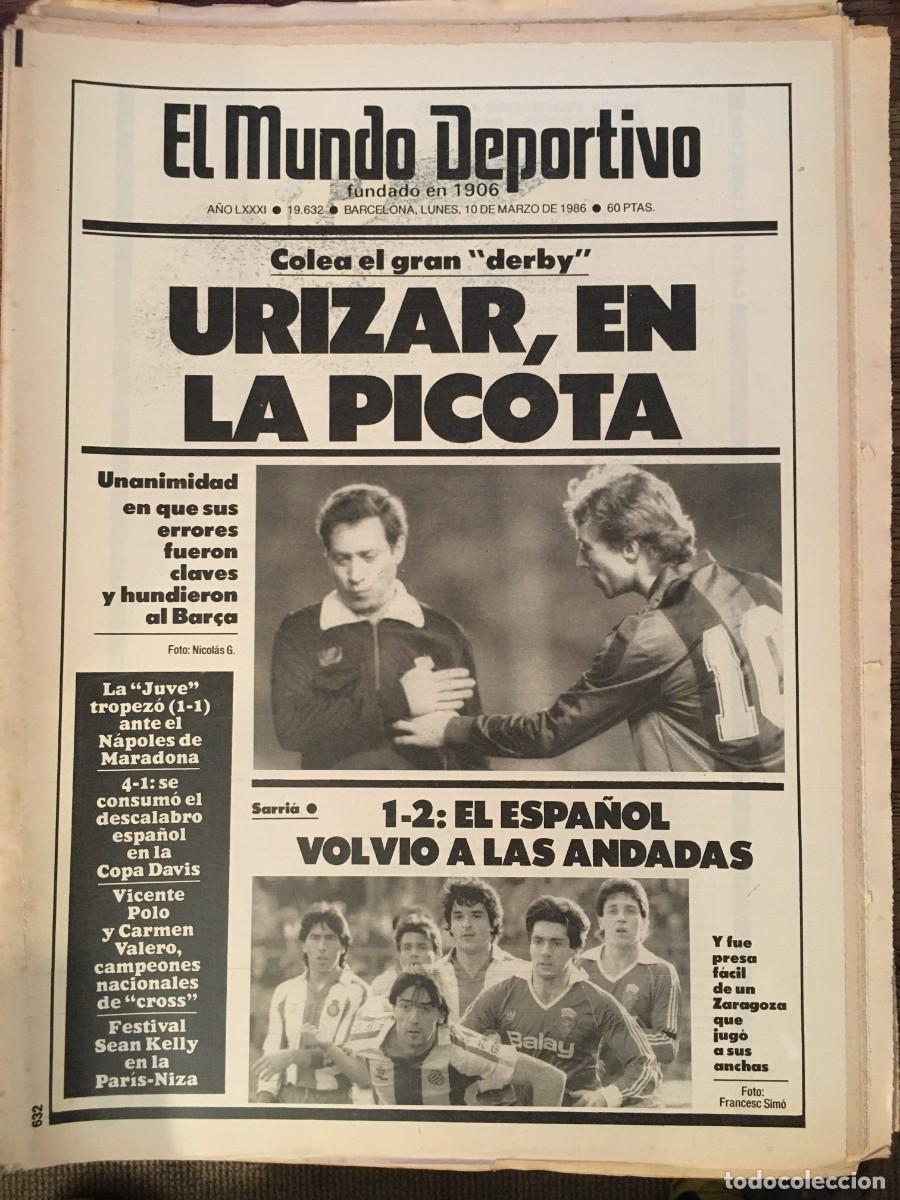 Collezionismo sportivo: FC Barcelona 1985-86 Bar&ccedil;a. Schuster, Venables. Mundo Deportivo