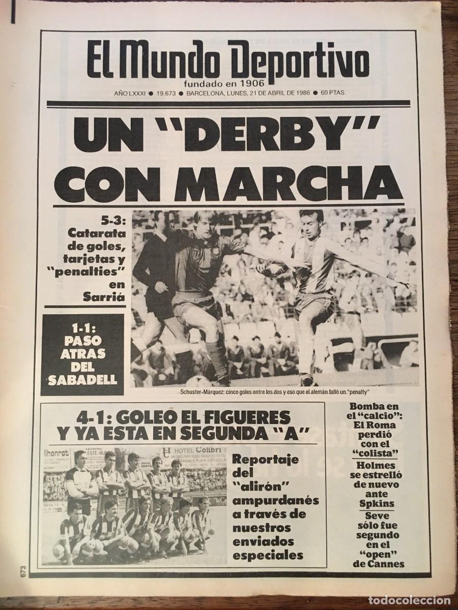Sports collectibles: FC Barcelona 1985-86 Bar&ccedil;a. Schuster, Venables. Mundo Deportivo