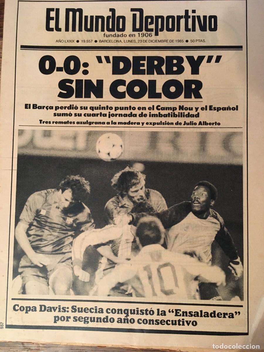 Coleccionismo deportivo: FC Barcelona 1985-86 Bar&ccedil;a. Schuster, Venables. Mundo Deportivo