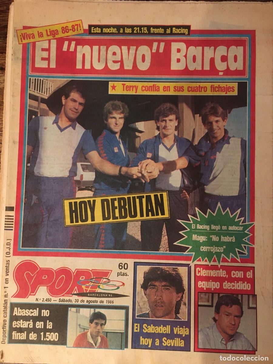 Sports collectibles: FC Barcelona 1985-86 Bar&ccedil;a. Schuster, Venables. Sport