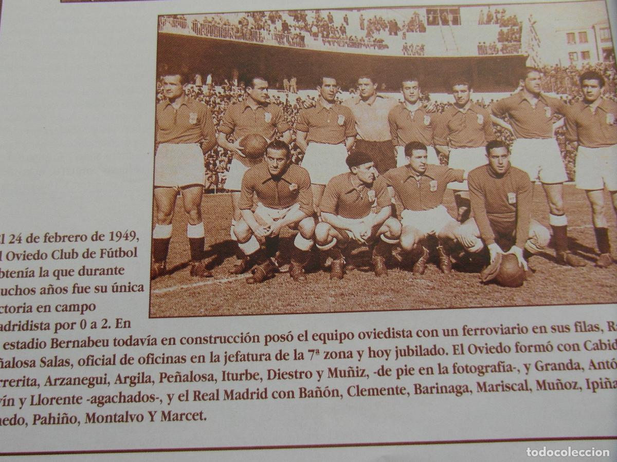 Coleccionismo deportivo: RECORTE 1994 - REF: ARTTREN02 - OVIEDO 24/02/1949 GANA REAL MADRID 0 2 - RENFE FERROCARRIL