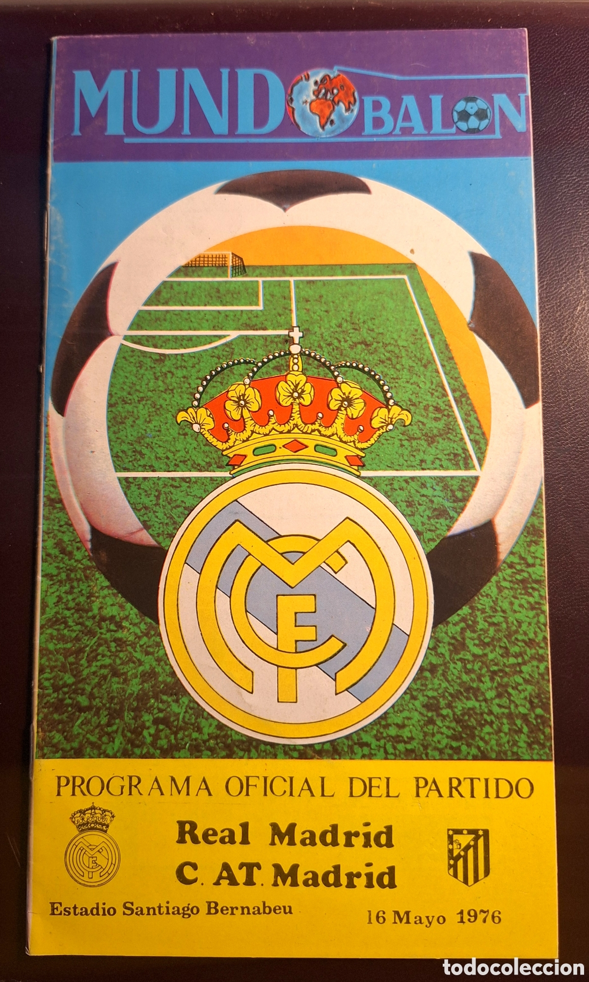 Coleccionismo deportivo: Programa real Madrid Atl&eacute;tico de Madrid 1976