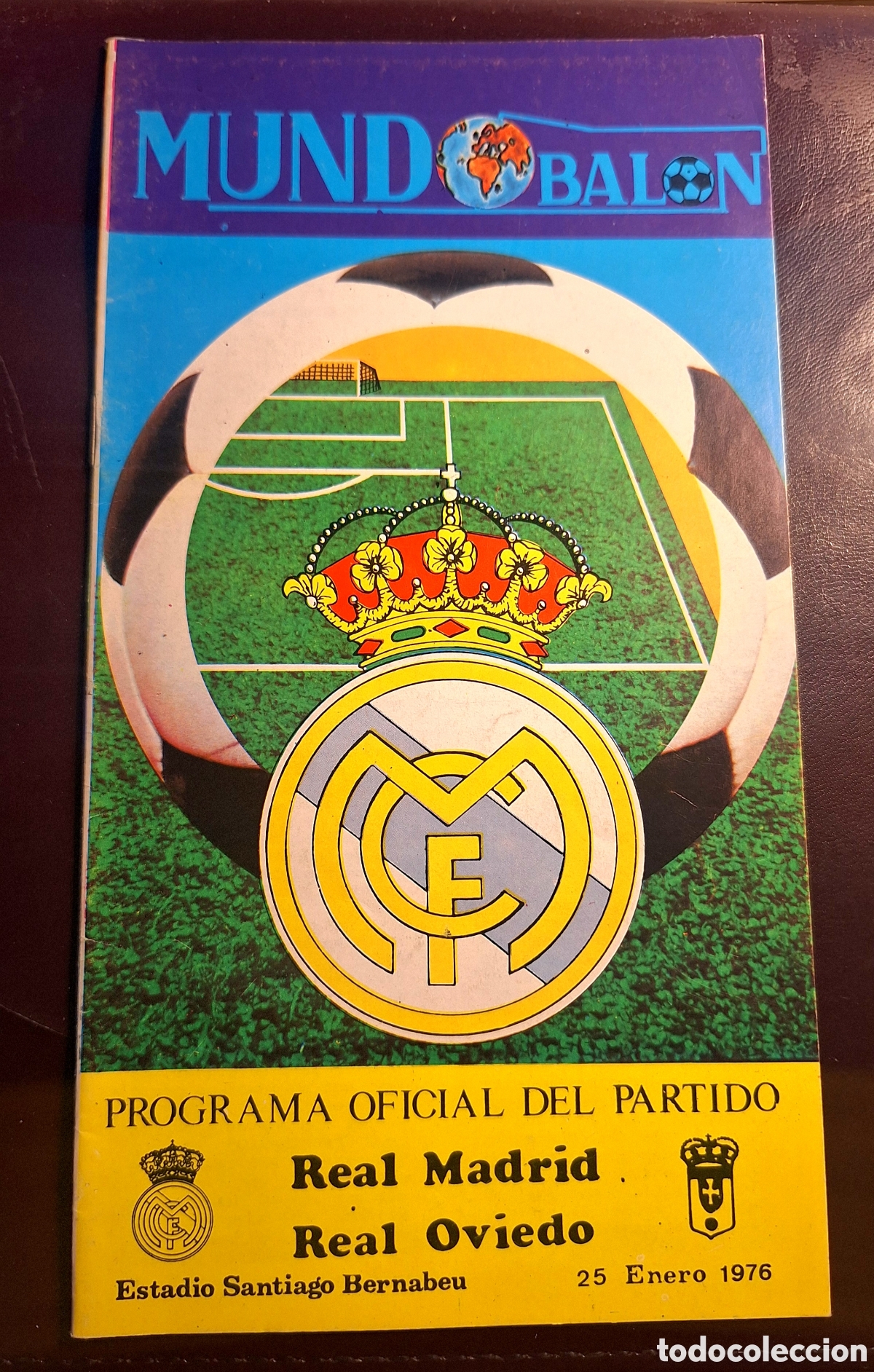 Colecionismo desportivo: Programa real madrid oviedo 1975 1976