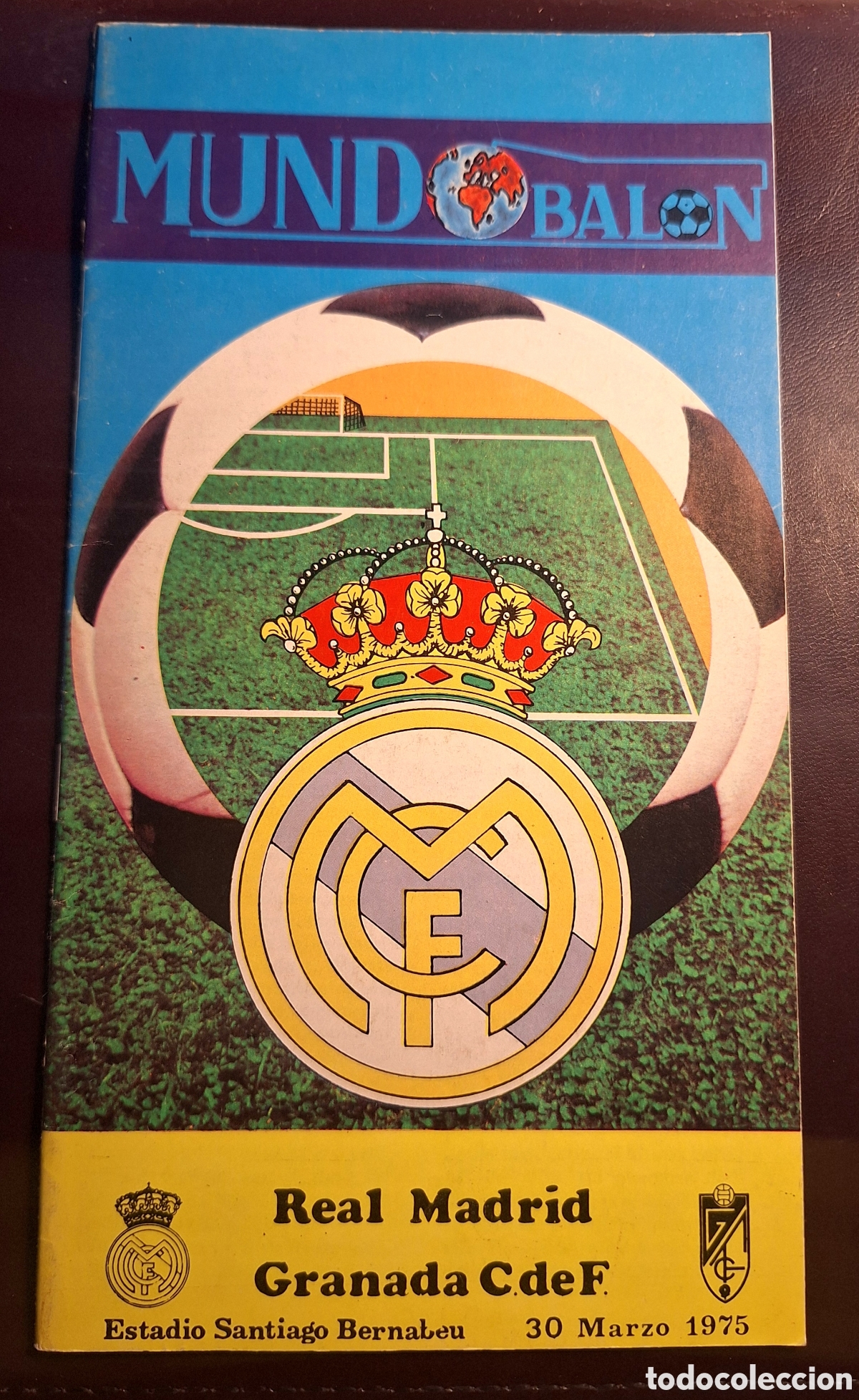 Colecionismo desportivo: Programa real Madrid Granada 1974-1975