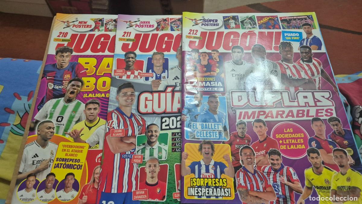 Collectionnisme sportif: LOTE DE 3 REVISTAS JUGON N&ordm; 210, 211, 212. SOLO REVISTA CON LOS POSTERS