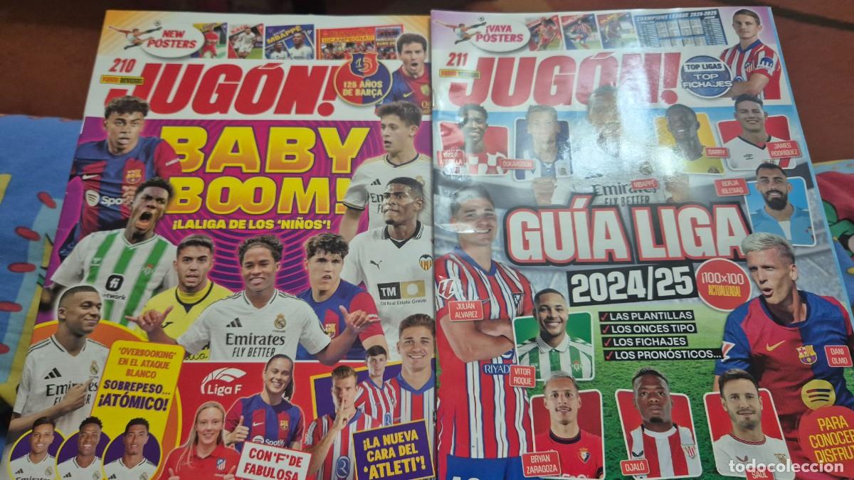 Collectionnisme sportif: LOTE DE 2 REVISTAS JUGON N&ordm; 210, 211. SOLO REVISTA CON LOS POSTERS