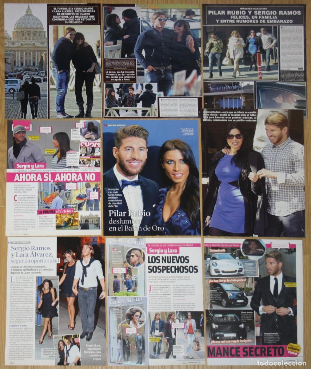 Coleccionismo deportivo: SERGIO RAMOS lote prensa 2000s fotos spain clippings Real Madrid Sevilla PSG futbol recortes