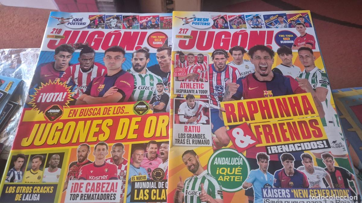 Collezionismo sportivo: LOTE DE 2 REVISTAs JUGON N&ordm; 217, 218. SOLO REVISTA CON LOS POSTERS
