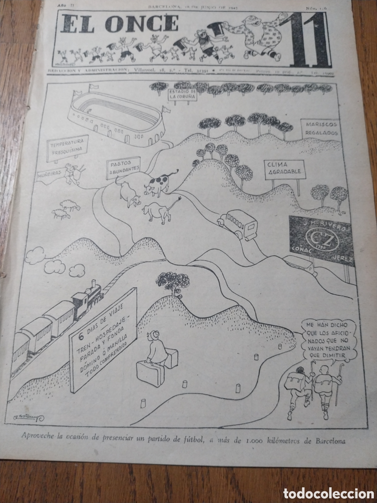 Coleccionismo deportivo: EL ONCE 1947 . LA FINAL DE COPA . ESPA&Ntilde;OL - R.MADRID EN LA CORU&Ntilde;A.