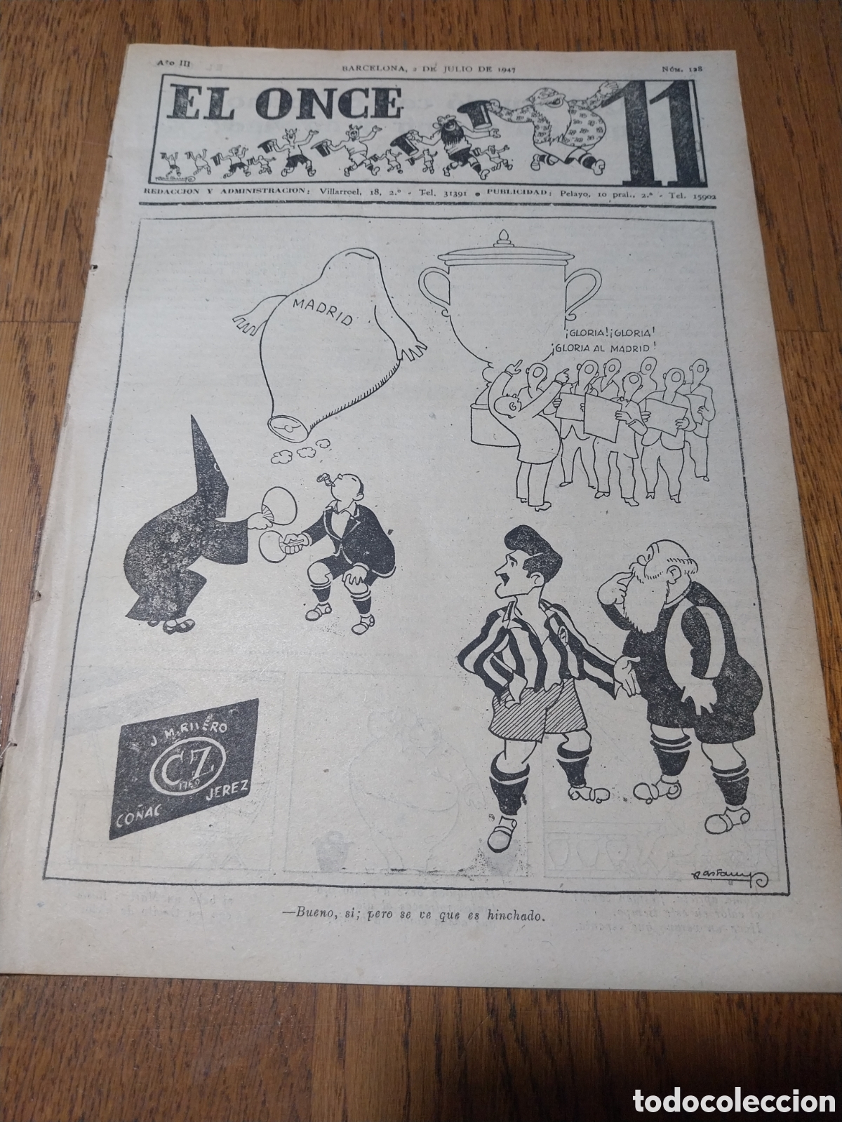 Sammelleidenschaft Sport: EL ONCE 1947 TRIAS PORTERO DEL ESPA&Ntilde;OL , EL HEROE DE LA CORU&Ntilde;A. &iquest; ROSALENCH ENTRENADOR DEL JUPITER?