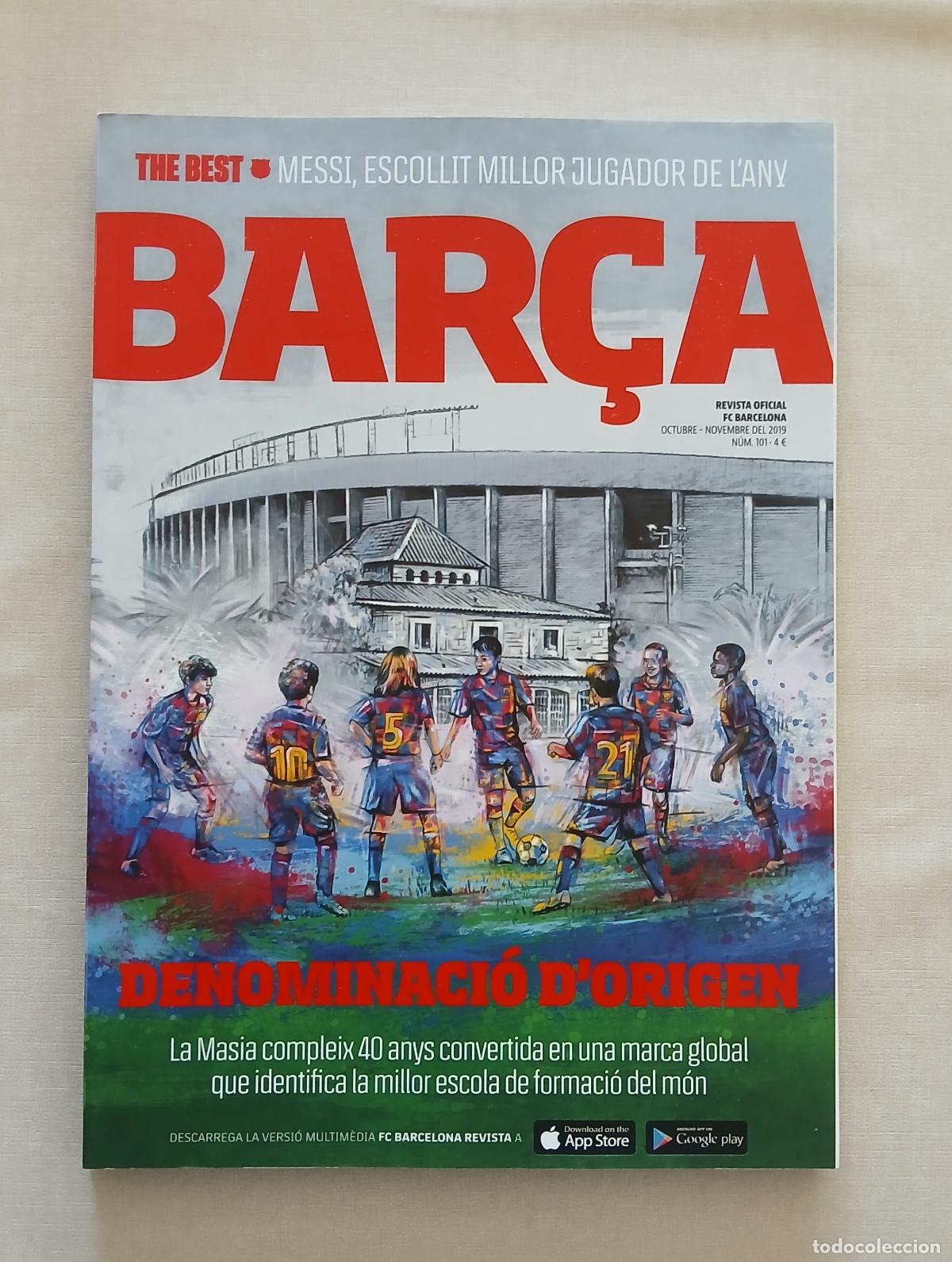 Coleccionismo deportivo: REVISTA BAR&Ccedil;A, N&Uacute;MERO 101, OCTUBRE - NOVEMBRE 2019, FC BARCELONA