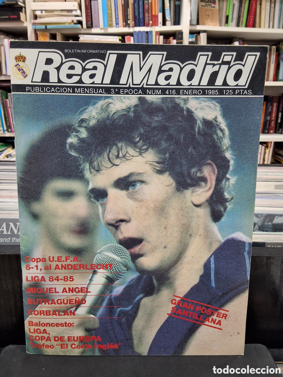 Coleccionismo deportivo: REAL MADRID - ENERO 1985 - CON P&Oacute;STER - BOLETIN INFORMATIVO - REVISTA - ENV&Iacute;O DESDE 1&euro;
