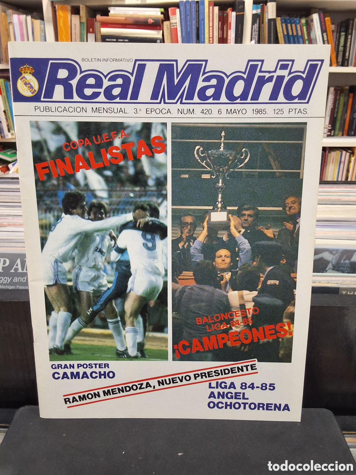 Collectionnisme sportif: REAL MADRID - BOLET&Iacute;N INFORMATIVO - MAYO 1985 - CON P&Oacute;STER - REVISTA - ENV&Iacute;O DESDE 1&euro;