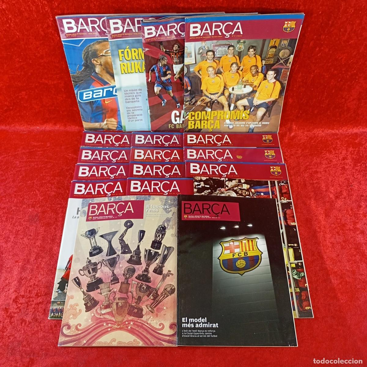 Sports collectibles: BAR&Ccedil;A - REVISTA OFICIAL DEL FUTBOL CLUB BARCELONA - LOTE 18 REVISTAS - VER FOTOS / 5388
