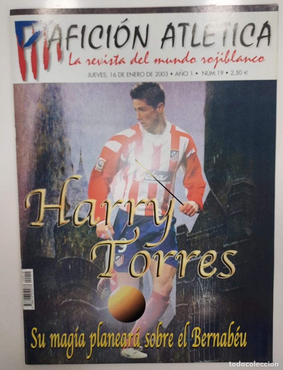 Coleccionismo deportivo: ATLETICO DE MADRID. REVISTA AFICION ATLETICA N&ordm; 19. 2003. 3 POSTER KIKO CARLSSON 1998-99