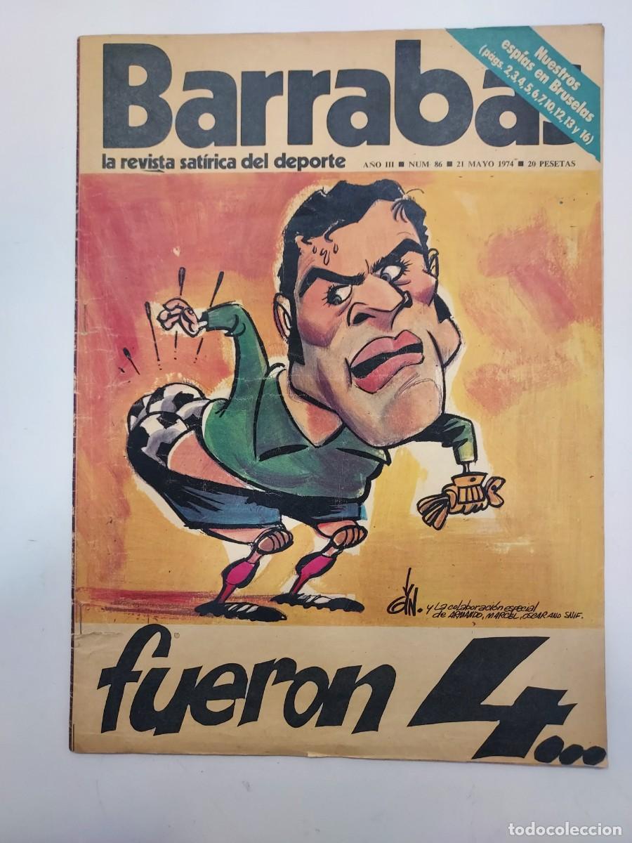 Coleccionismo deportivo: BARRABAS REVISTA SATIRICA DEL DEPORTE. MAYO 1974. FINAL COPA EUROPA ATLETICO MADRID BAYER MUNICH